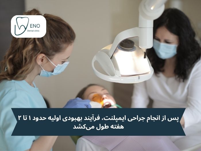 مدت زمان بهبودی پس از انجام ایمپلنت