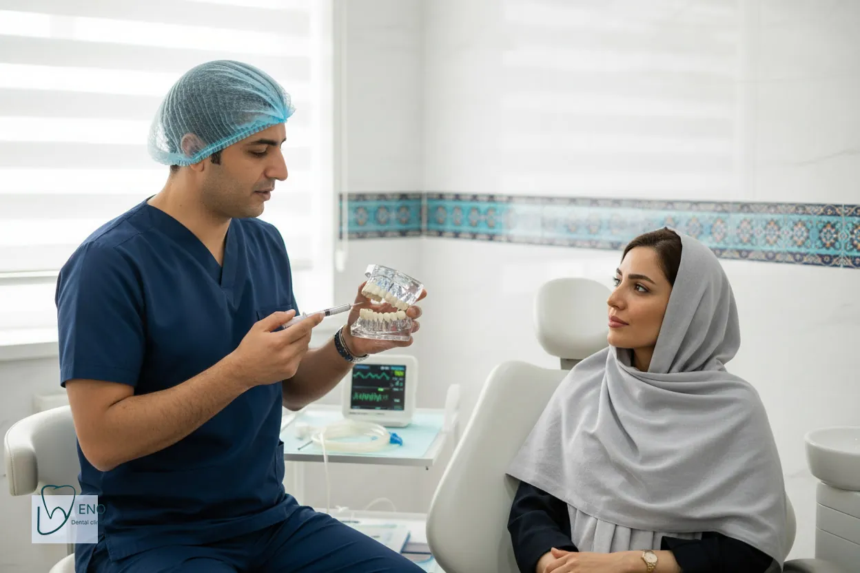 کاشت ایمپلنت دندان با بیحسی موضعی در محیط کلینیک