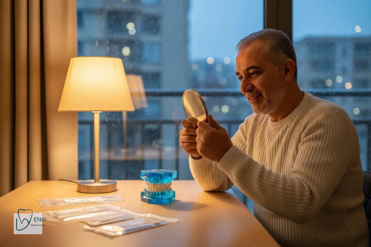 نمونه برنامه ریزی درمان ایمپلنت بدون پیوند استخوان