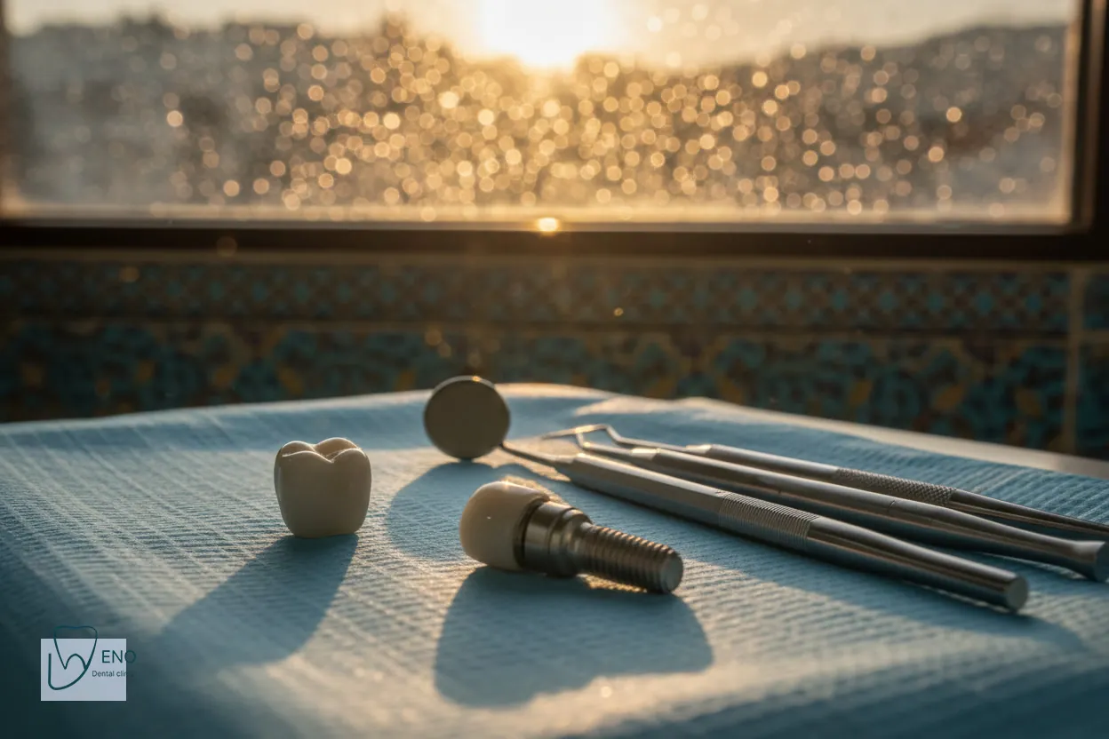 مقایسه دوام پایه و روکش ایمپلنت دندان در گذر زمان