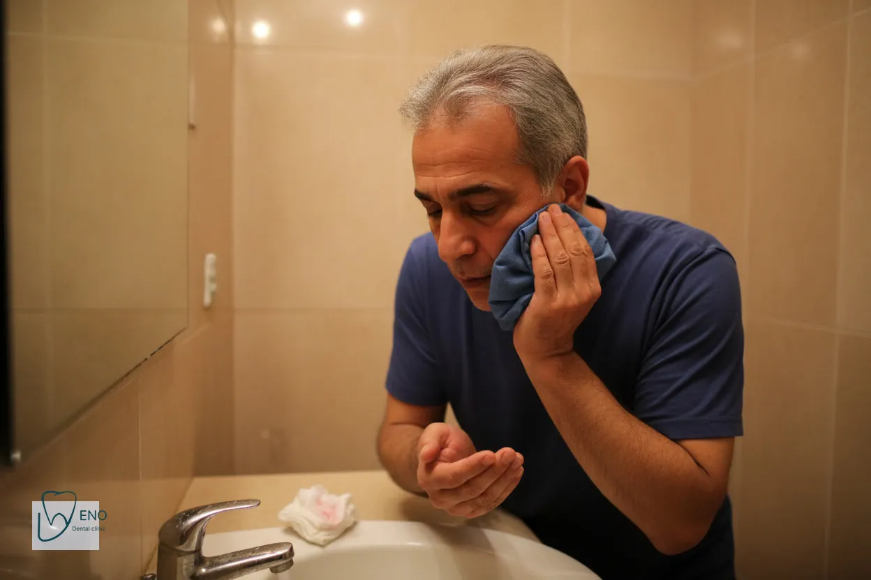 کنترل خونریزی بعد از ایمپلنت با گاز استریل و فشار صحیح