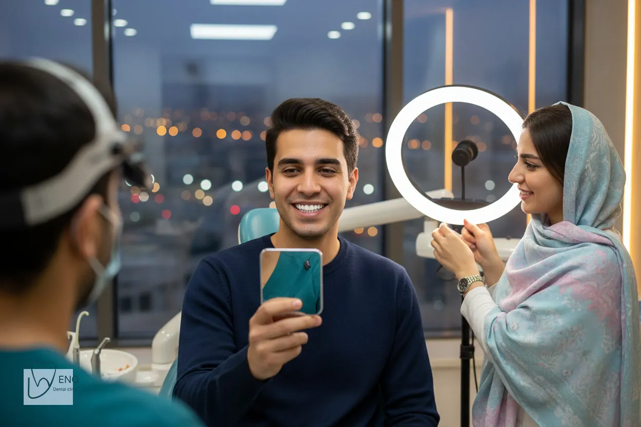 لبخند طبیعی پس از لمینیت دندان با طراحی اصولی