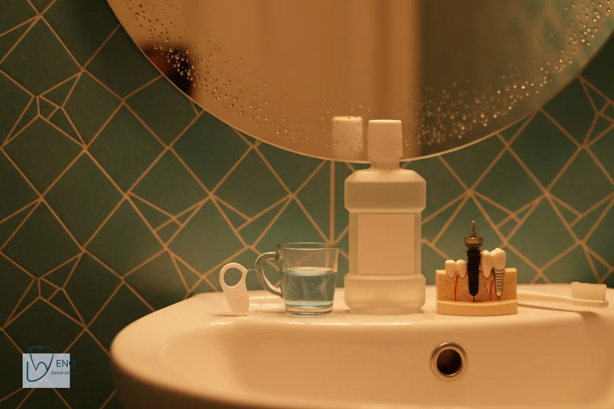 زمان شروع دهانشویه و شست و شوی دهان بعد از کاشت ایمپلنت