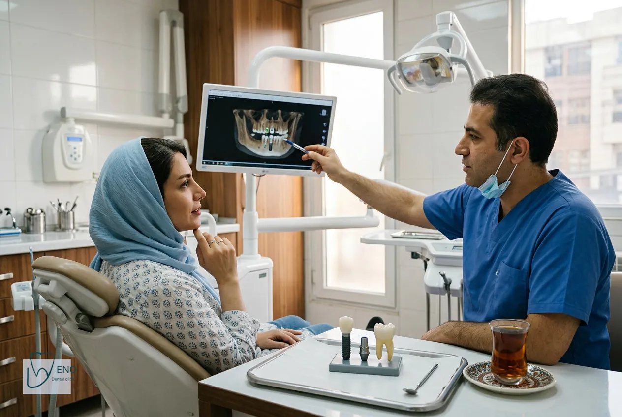 نمای کلی هزینه ایمپلنت دندان جلو ۱۴۰۵